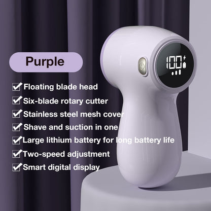 Portable Rechargeable Lint Remover with Digital Display – Electric Fabric Shaver for Home Use, Efficient Lint and Pilling Removal