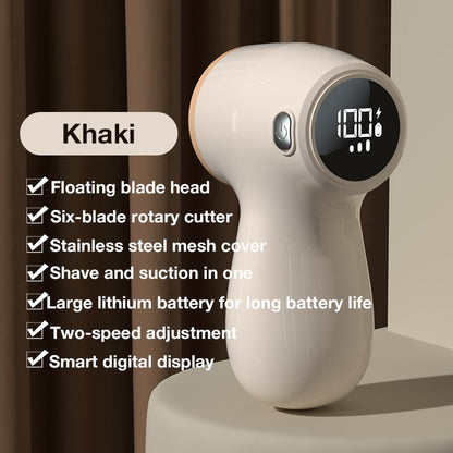 Portable Rechargeable Lint Remover with Digital Display – Electric Fabric Shaver for Home Use, Efficient Lint and Pilling Removal