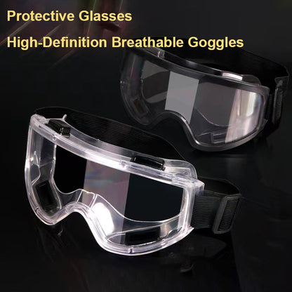 Transparent Anti-Fog, Windproof, Dustproof Cycling and Skiing Protective Glasses