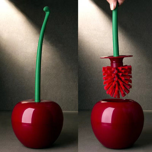 Cherry Long-Handle Soft Bristle Toilet Brush