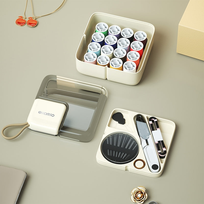 Portable Sewing Kit Set, Multifunctional High-End Hand Sewing Box with Thread, Needles, and Repair Tools
