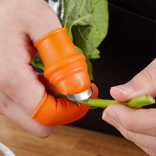 Thumb Knife Vegetable Picking Tool With Finger Sleeves