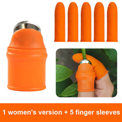 Thumb Knife Vegetable Picking Tool With Finger Sleeves