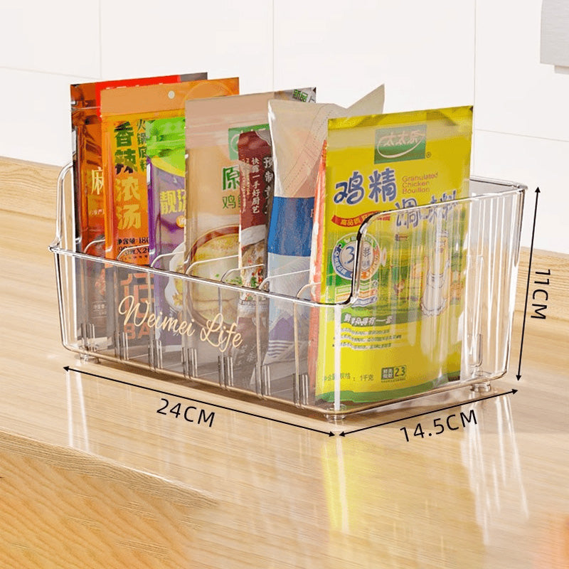 Condiment Storage Box, Multifunctional Compartment Tray For Kitchen And Home Use