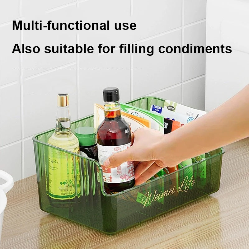 Condiment Storage Box, Multifunctional Compartment Tray For Kitchen And Home Use