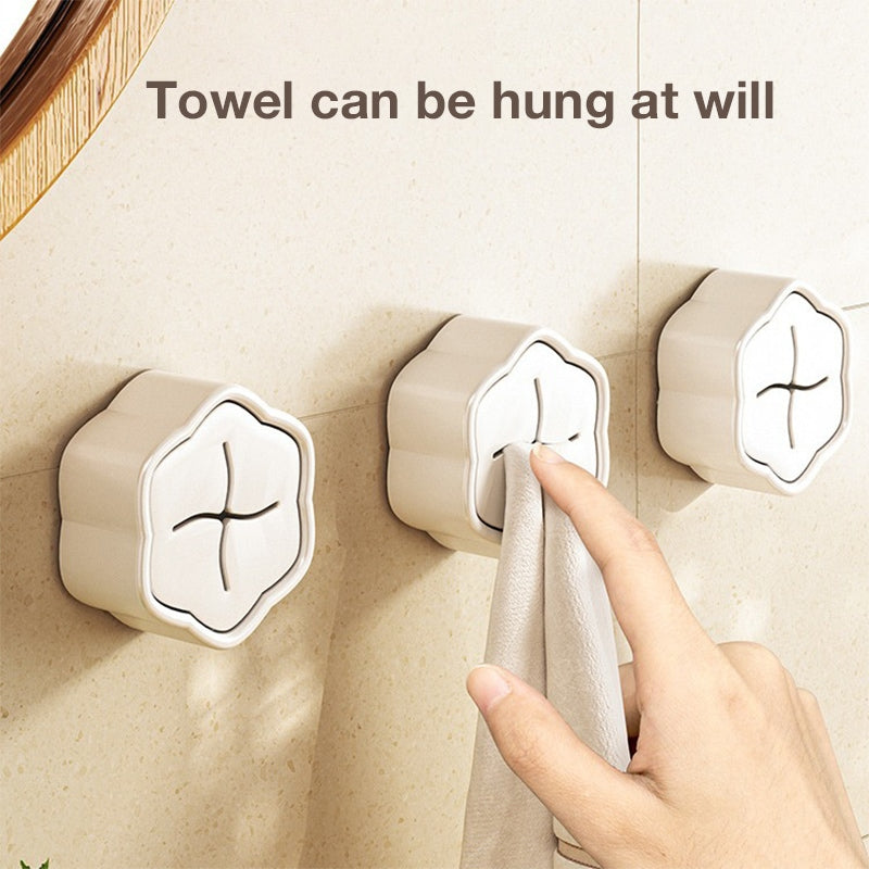 No-Drill Towel Holder, Creative Kitchen and Bathroom Cloth and Towel Rack with Insert Slot Design