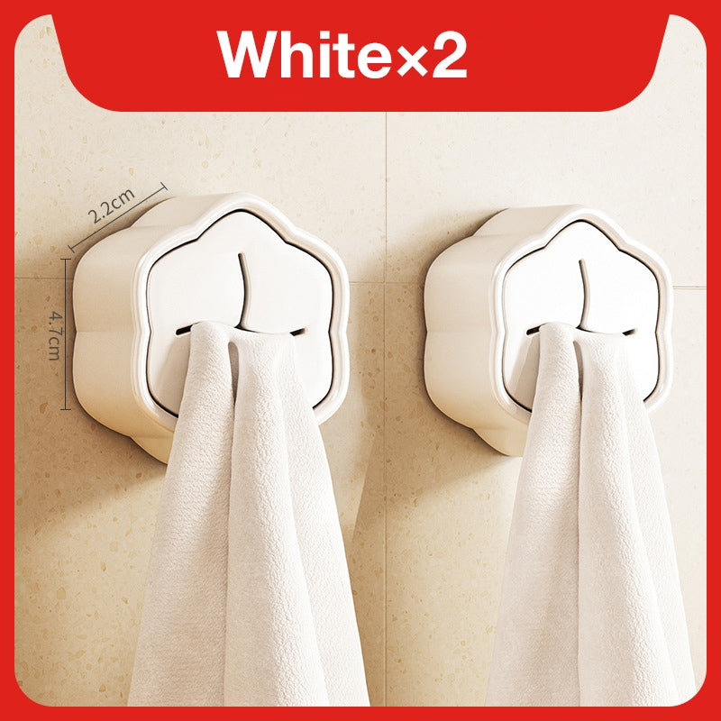 No-Drill Towel Holder, Creative Kitchen and Bathroom Cloth and Towel Rack with Insert Slot Design