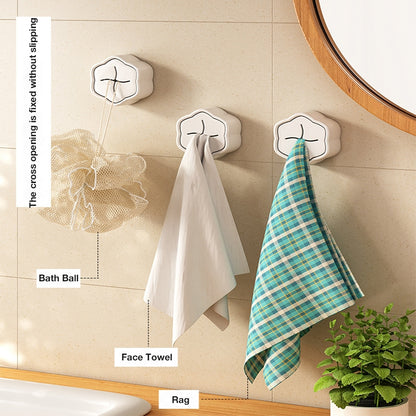 No-Drill Towel Holder, Creative Kitchen and Bathroom Cloth and Towel Rack with Insert Slot Design