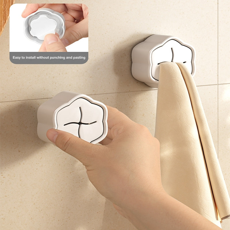 No-Drill Towel Holder, Creative Kitchen and Bathroom Cloth and Towel Rack with Insert Slot Design