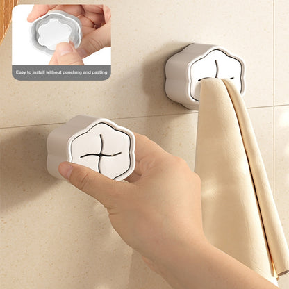 No-Drill Towel Holder, Creative Kitchen and Bathroom Cloth and Towel Rack with Insert Slot Design