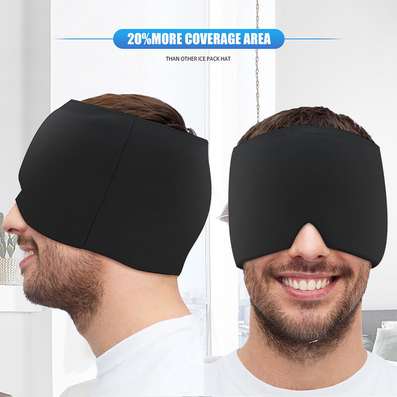 Stretchable Cold Compress Head Mask, Suitable for Head Therapy