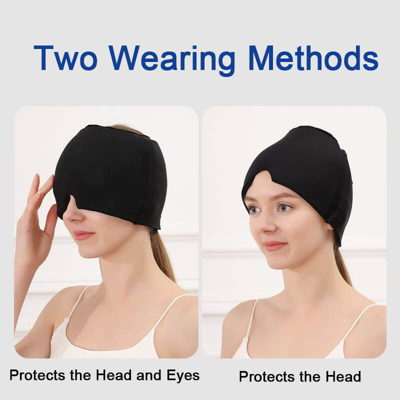 Stretchable Cold Compress Head Mask, Suitable for Head Therapy