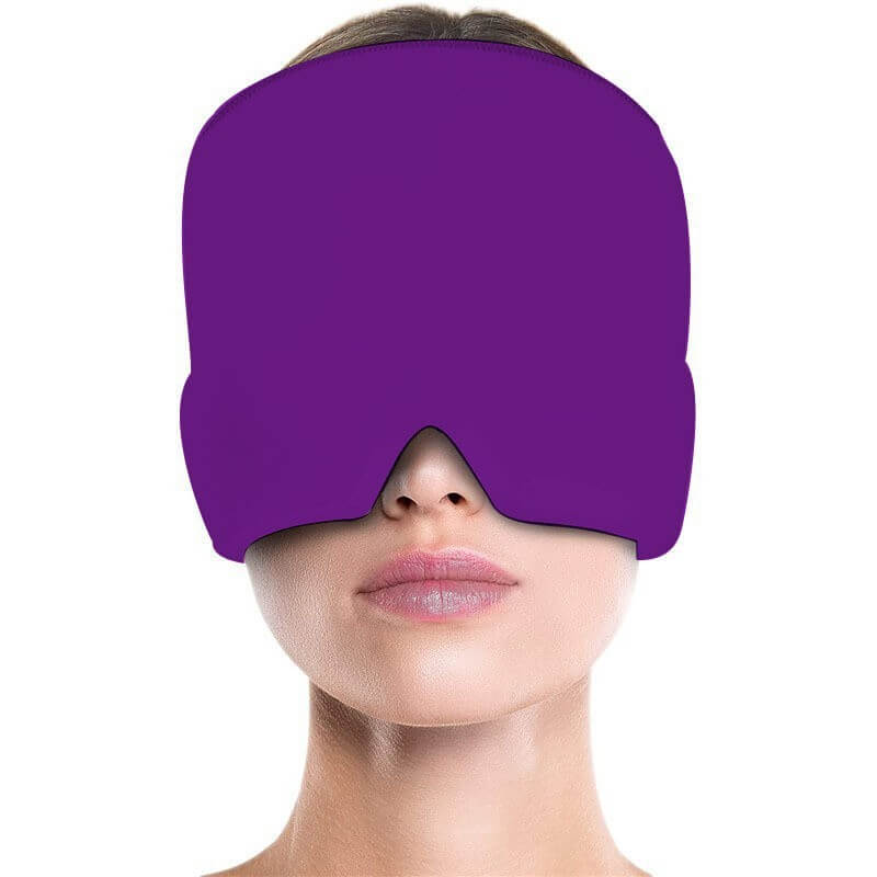 Stretchable Cold Compress Head Mask, Suitable for Head Therapy