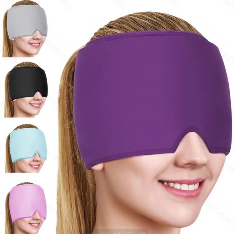 Stretchable Cold Compress Head Mask, Suitable for Head Therapy | Elitebaz