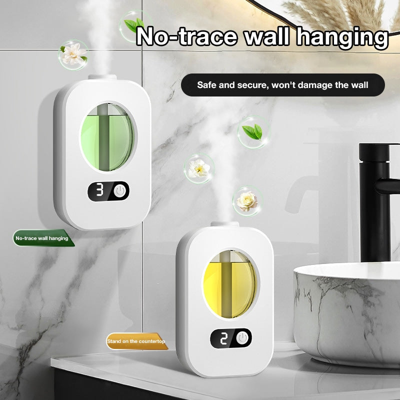Smart Aromatherapy Diffuser, Automatic Fragrance Spray for Home, Toilet Deodorizer, Rechargeable Scented Air Freshener