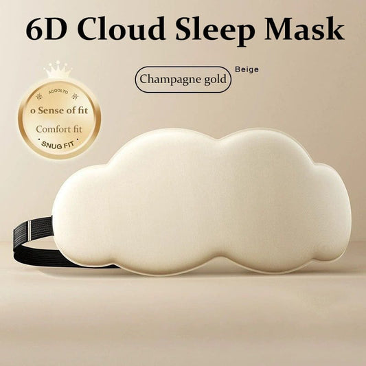 6D Stereo Cloud Sleep Mask for Sleep, Light-Blocking and Breathable