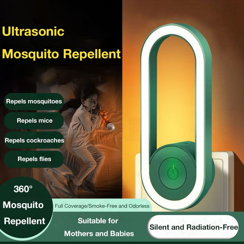 Ultrasonic Mosquito Repellent Lamp, Physical Mosquito Killer Night Light for Bedroom