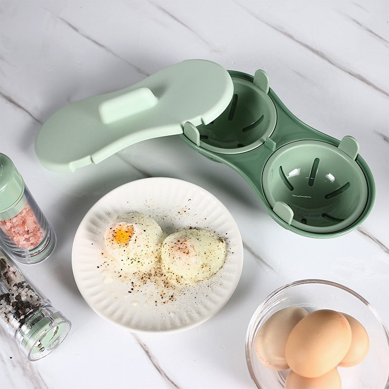 Microwave Multifunctional Egg Steamer, Creative Poached Egg and Boiled Egg Cooker, High-Temperature Resistant Plastic