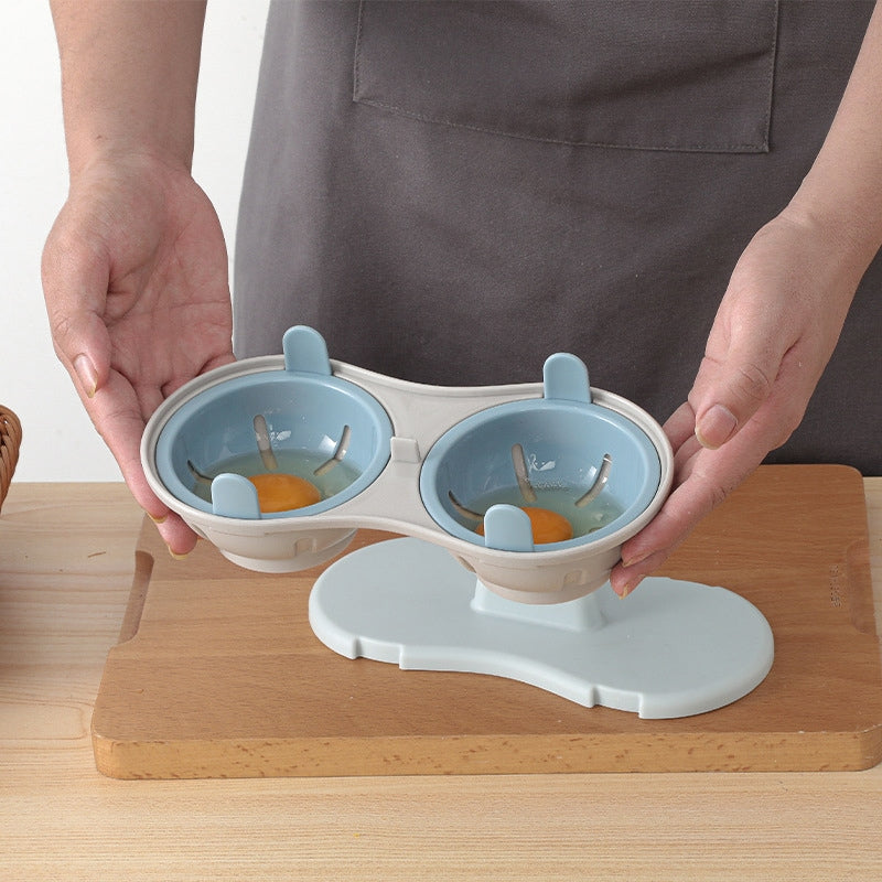 Microwave Multifunctional Egg Steamer, Creative Poached Egg and Boiled Egg Cooker, High-Temperature Resistant Plastic