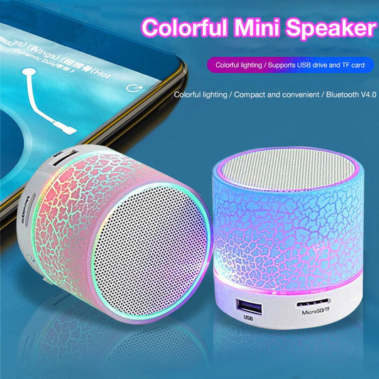 New Mini Crackle Bluetooth Speaker, Portable Card-In Bass Subwoofer