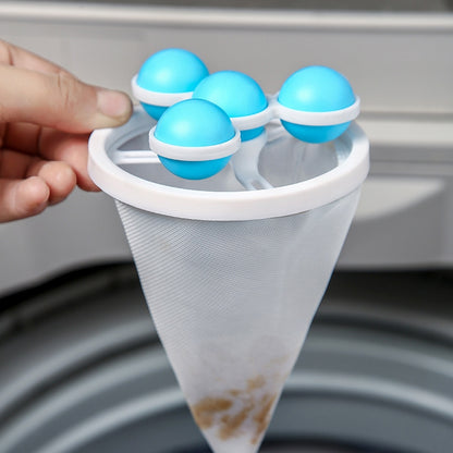 Washing Machine Lint Filter Bag Hair Remover