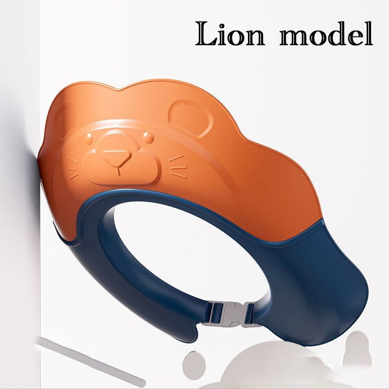 Baby Shampoo Cap, Waterproof Ear Protection Soft Rubber Bath Hat