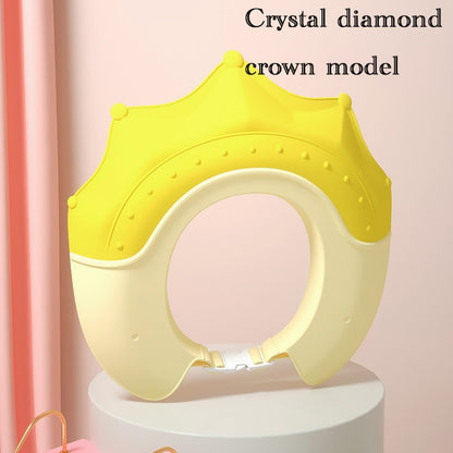 Baby Shampoo Cap, Waterproof Ear Protection Soft Rubber Bath Hat