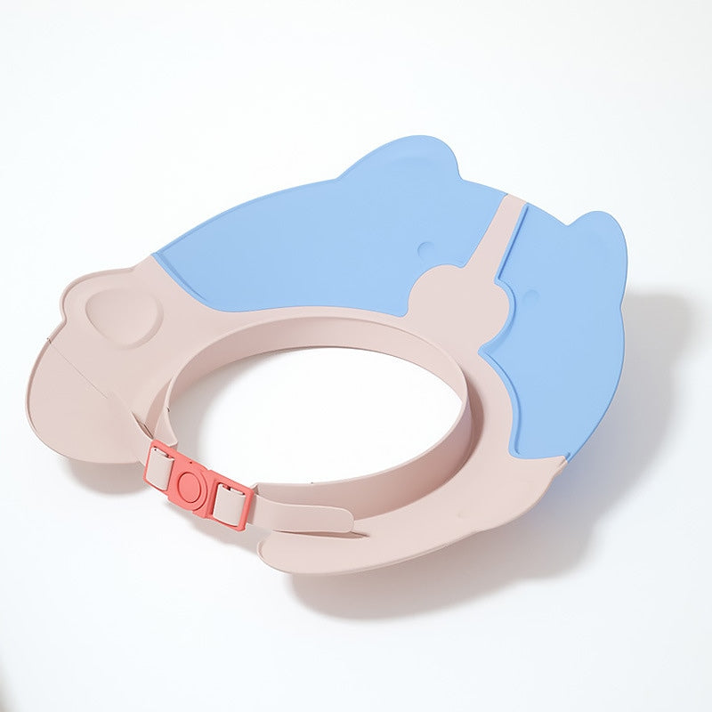Baby Shampoo Cap, Waterproof Ear Protection Soft Rubber Bath Hat