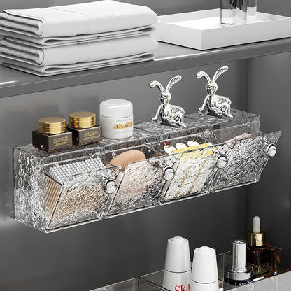 Bathroom Mirror Cabinet Storage Box Wall-mounted Flip Lid Cosmetic Storage Box
