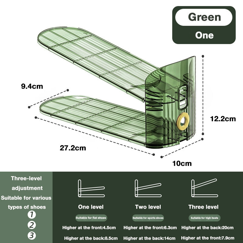 Modern Minimalist Double-Layer Adjustable Shoe Storage Rack