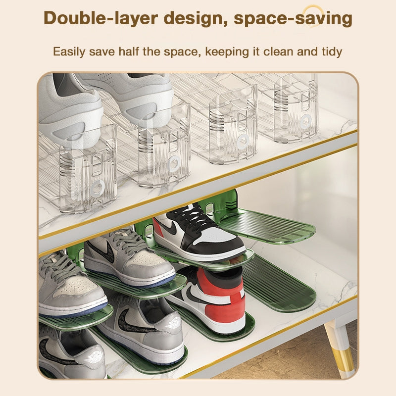 Modern Minimalist Double-Layer Adjustable Shoe Storage Rack