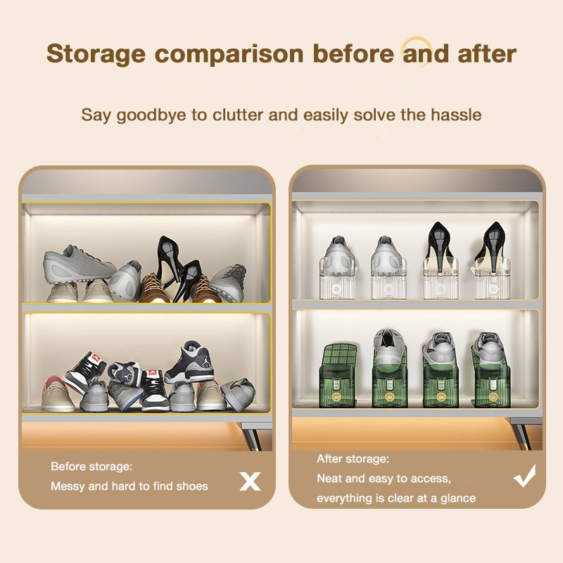 Modern Minimalist Double-Layer Adjustable Shoe Storage Rack