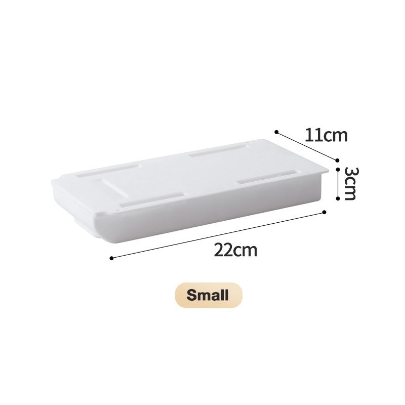 Under-Desk Hidden Storage Box, Pull-Out Organizer, Makeup Storage Rack
