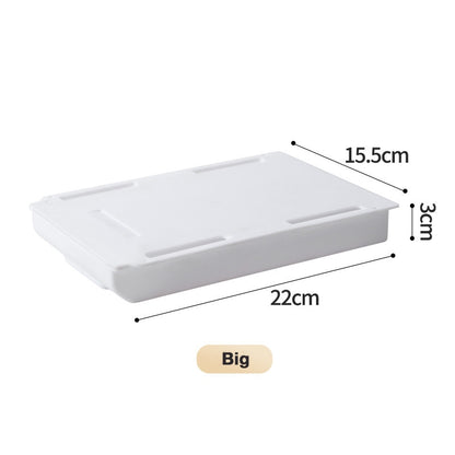 Under-Desk Hidden Storage Box, Pull-Out Organizer, Makeup Storage Rack