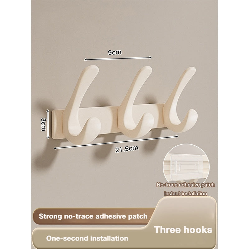 Non-Marking Over-the-Door Coat Hook and Clothes Hanging Organizer