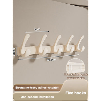 Non-Marking Over-the-Door Coat Hook and Clothes Hanging Organizer
