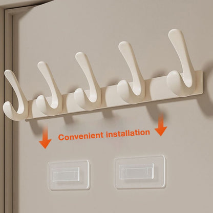 Non-Marking Over-the-Door Coat Hook and Clothes Hanging Organizer