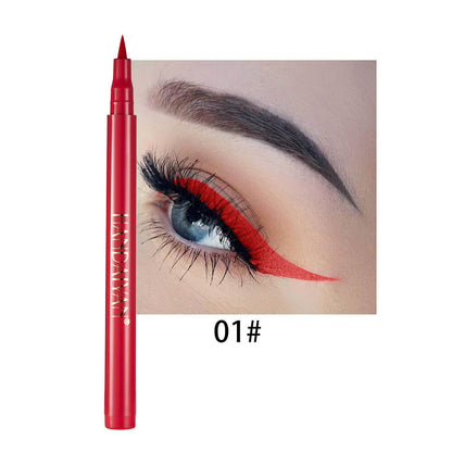 Rainbow Color Waterproof Eyeliner Pencil, Smudge-Proof and Long-Lasting