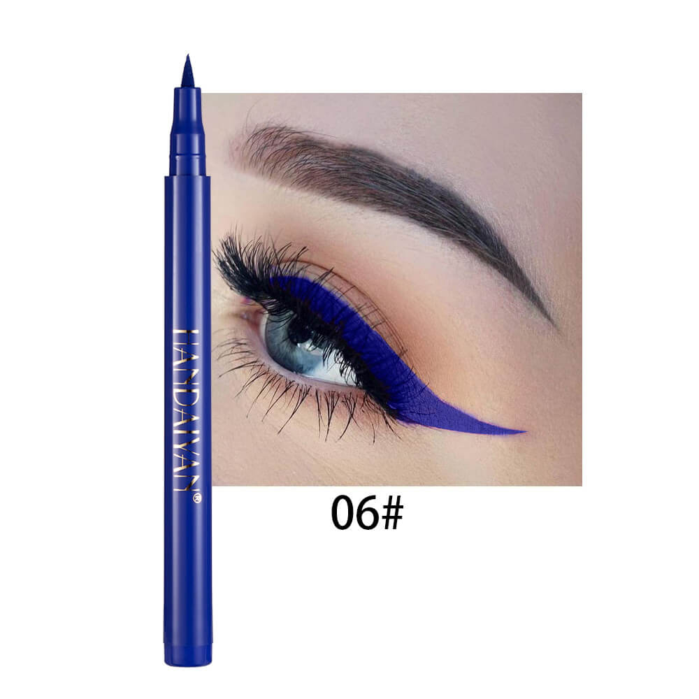 Rainbow Color Waterproof Eyeliner Pencil, Smudge-Proof and Long-Lasting
