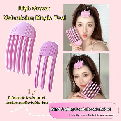 High Crown Styling Tool-Wind Styling Comb for Root Shaping and Volumizing Clip for Bangs and Crown