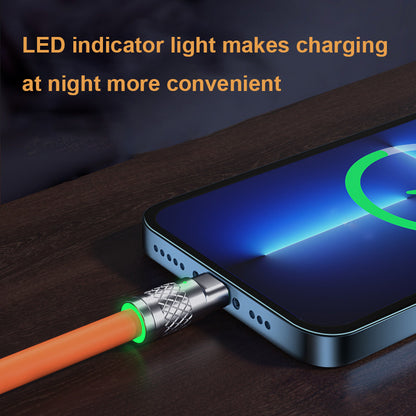 Super Fast Charging With LED Light 3-in-1 Data Cable
