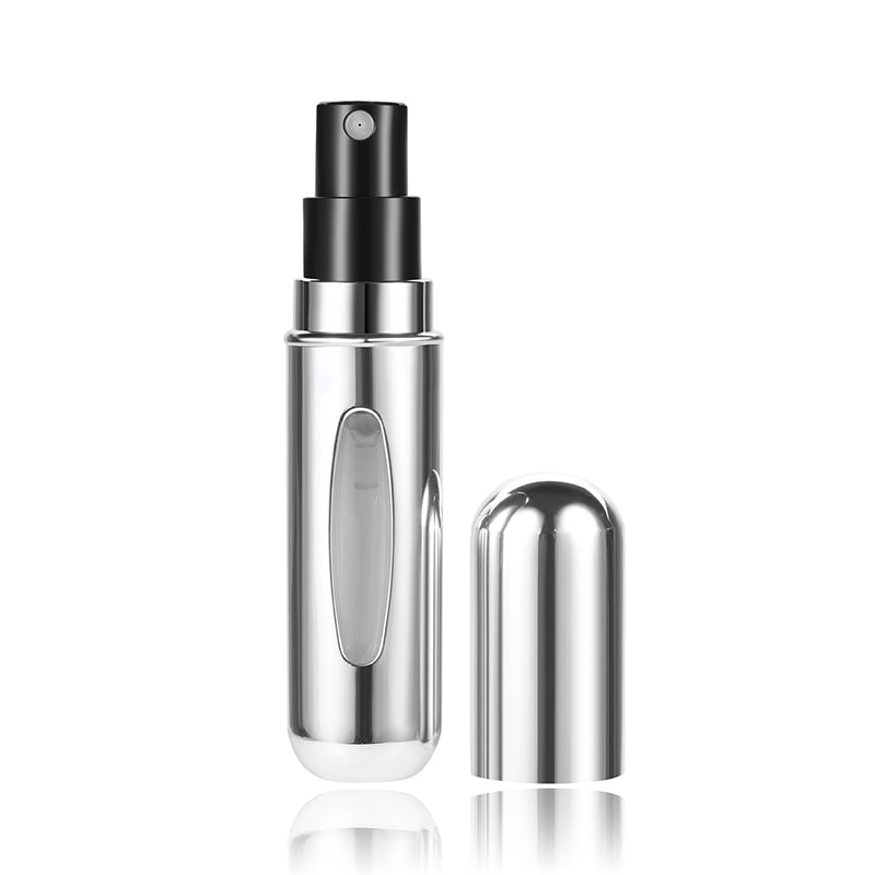 Perfume Refill Bottle with Bottom Self-Pump, Portable Spray Bottle for Fragrance