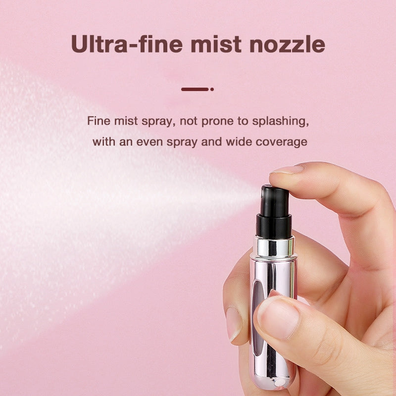 Perfume Refill Bottle with Bottom Self-Pump, Portable Spray Bottle for Fragrance