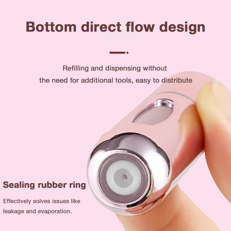 Perfume Refill Bottle with Bottom Self-Pump, Portable Spray Bottle for Fragrance