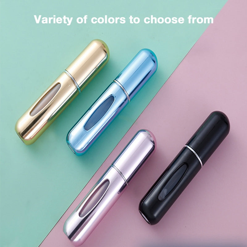 Perfume Refill Bottle with Bottom Self-Pump, Portable Spray Bottle for Fragrance