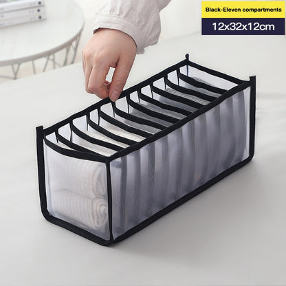 Mesh Underwear and Clothing Storage Box, Drawer Organizer for Wardrobe, Home Clothing Organizer with Dividers