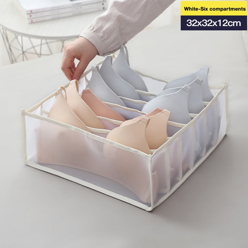 Mesh Underwear and Clothing Storage Box, Drawer Organizer for Wardrobe, Home Clothing Organizer with Dividers