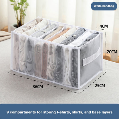 Mesh Underwear and Clothing Storage Box, Drawer Organizer for Wardrobe, Home Clothing Organizer with Dividers