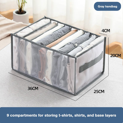 Mesh Underwear and Clothing Storage Box, Drawer Organizer for Wardrobe, Home Clothing Organizer with Dividers