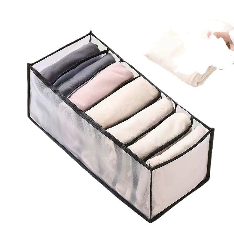 Mesh Underwear and Clothing Storage Box, Drawer Organizer for Wardrobe, Home Clothing Organizer with Dividers